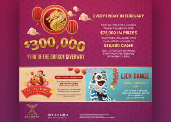 Sky River Casino Celebrates Lunar New Year with $300,000 Year of Dragon Giveaway and Red Envelope Table Game Hot Seats this February