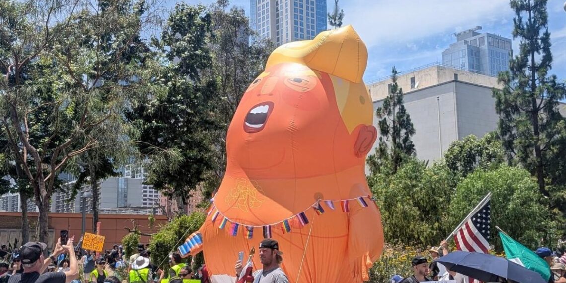 Thousands take to the streets of Los Angeles to protest Trump’s policies
