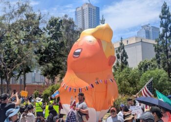 Thousands take to the streets of Los Angeles to protest Trump’s policies